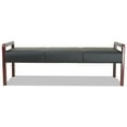thumbnail image 4 of Alera Alera Reception Lounge Wl Series Bench, 65.75w X 22.25d X 22.88h, Black/mahogany, 4 of 6