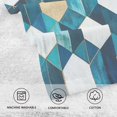 thumbnail image 5 of Yayeee 100% Cotton Hand Towels for Bathroom 16" x 28" Soft Absorbent Kitchen Towel, Blue White Geometric Patterns, 5 of 7