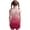 d-286Red622, variant on HAYIMI Child Girls Dress Sleeveless Performance With Zipper Collar For Sportswear Gradient O-Neck Stylish Dresses