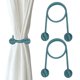 thumbnail image 1 of 2PCS Sujetadores de Cortina, Sujetadores de Cortina de Trenzado para Ventanas Decorativos Clips de Cuerda para Cortinas de Oficina al Aire Libre, Marrón, 1 of 6