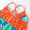 thumbnail image 6 of 4-12Y Big Little Girls One Piece Swimsuits Hawaiian Ruffle Swimwear Beach Bathing Suit UPF 50+, 6 of 8
