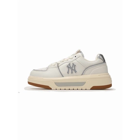 MLB Chaussures de Course Unisexes à Doublure Épaisse de Base SL New York Yankees Argent/blanc