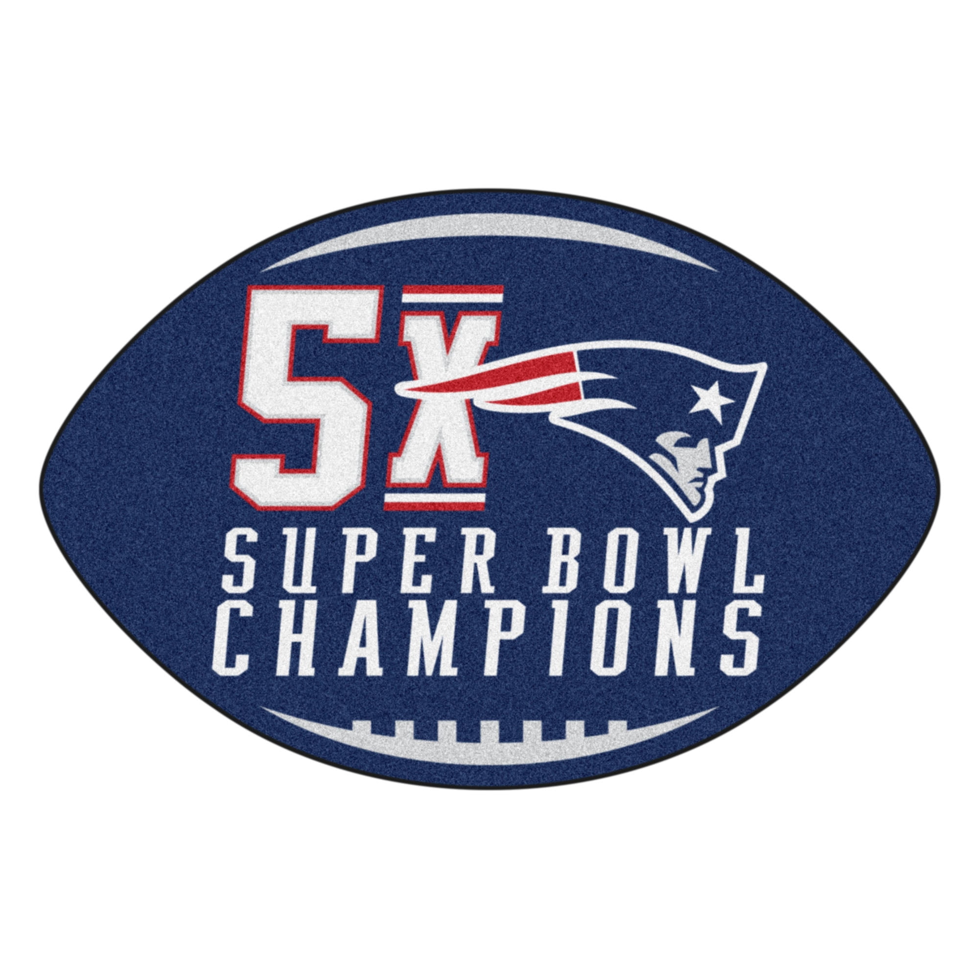 Nfl New England Patriots 5x Super Bowl Champs Football Rug 20 5 X32 5 Walmart Com