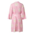 thumbnail image 3 of Celivon Waffle Robes For Women Spring Summer Long Pajamas Smooth Robes For Knit Bathrobe Soft Lightweight Knee Length Loungewear Xxl, 3 of 6