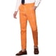 thumbnail image 5 of INSPIRE CHIC Pantalones de traje de cuadros ajustados de frente plano para hombres 32 Naranja, 5 of 6