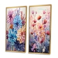 thumbnail image 3 of Designart "violet Tranquil Petals V" Abstract Botanicals Framed Wall Art Set Of 2 - Purple Floral Frame Gallery Set For Office Decor, 3 of 6