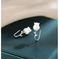 thumbnail image 5 of Solid 925 Sterling Silver Flower Crawler Cuff Earrings Wraps for Women Teens Flower Wrap Earrings Climber, 5 of 8