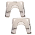 thumbnail image 1 of SEWACC 2 Pcs Tabouret Empilable pour Enfants en Plastique Gris pour Douche, 1 of 8