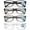 Matte Black / Brown / Gray / Frosted Clear - 4 Pairs, variant on OPULIZE PEP Reading Glasses 6 Pack - Classic Everyday Rectangular Frame - Spring Hinges Scratch Resistant - Black - Mens Womens - RRRRRR92-1 - +3.00