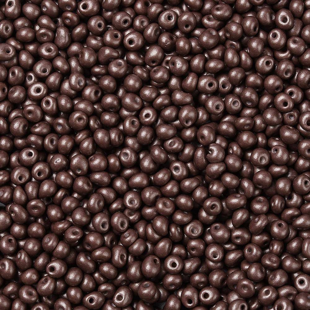 1pound 6/0 Glass Seed Beads Opaque Colours Luster Teardrop Coconut Brown 4~5x4~4.5x3~4mm Hole: 0.8~0.9mm about 5625pcs/pound