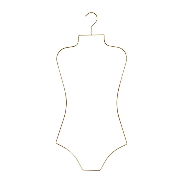 Luzkey Cintre pour Maillot de Bain Cintre pour Maillot de Bain Cintre pour Maillot de Bain Cintre Durable en Fil Métallique Forme de Corps Cintre pour Bikini pour Chambre Placard Garde-Robe Or