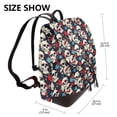 thumbnail image 2 of Balery rock record Skull artist Mochila de Cuero para Mujeres, Gran Capacidad, Bolsa de Viaje Multifuncional, Mochila de Cuero y Bolsa de Hombro para Mujeres, 2 of 4