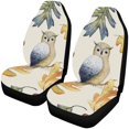 thumbnail image 1 of ABPHQTO Juego de 2 fundas para asientos de coche, búho, hoja de arce, Universal, protector de asientos delanteros para coche, sedán SUV, camión, 1 of 3