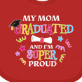 thumbnail image 4 of Inktastic My Mom Graduated and I'm Super Proud Boys or Girls Baby Bib, 4 of 4