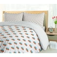 thumbnail image 5 of Ambesonne Party Duvet Cover Sets, Ethnic s Folk Carnival, 2-King, Vermilion Sea Blue and Yellow, 5 of 6