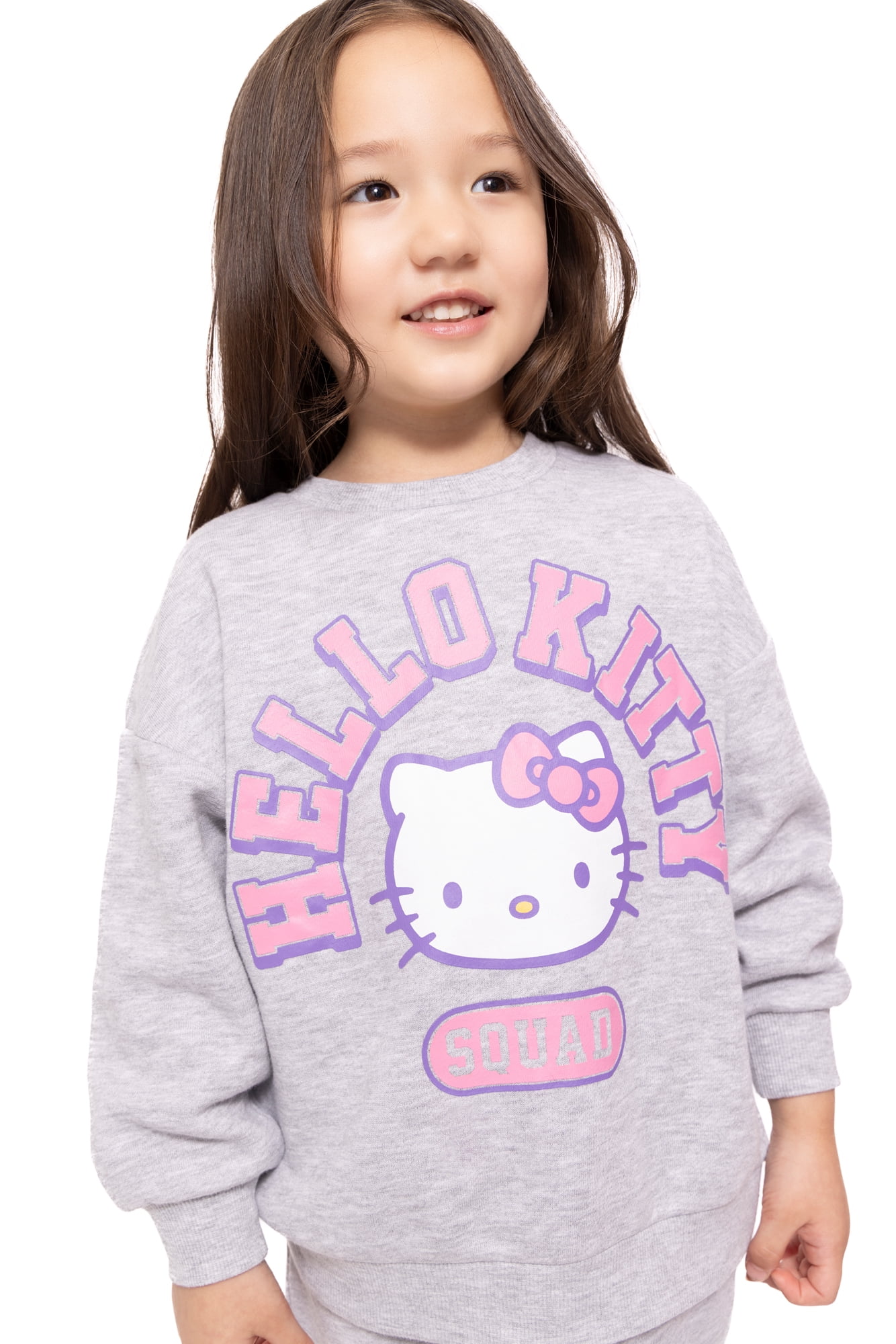 Hello Kitty Toddler Girls Graphic Sweatshirt and Joggers Set, 2-Piece, Sizes 12M-5T
