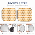 thumbnail image 6 of Zufioo Orange argyle Print Folding Car Windshield Sun Visor, Anti-ultraviolet Sun Visor, Suitable for Trucks, Vans Car Accessories-Medium, 6 of 6