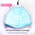 thumbnail image 2 of JODSONE Pink U V LED Nail Lamp, Nail Dryer for Gel Nail Polish, Led Light with Automatic Sensor & 4 Timers, 2 of 7