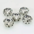 thumbnail image 4 of EOEMY Craft Clear Crystal Round Rivoli Sewing Rhinestones Gems Rose Montees Beads -20Pcs 14mm-Silver + Clear Crystal, 4 of 9