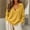 Yellow, variant on TZZQ V Neck Hooded Sweaters for Women Oversized Long Sleeve Chunky Knit Pullover Sweaters Soft Cozy Lightweight Warm Fall Winter Jumpers Cute Casual Streetwear Knitted Crochet Hoodies Light Blue S