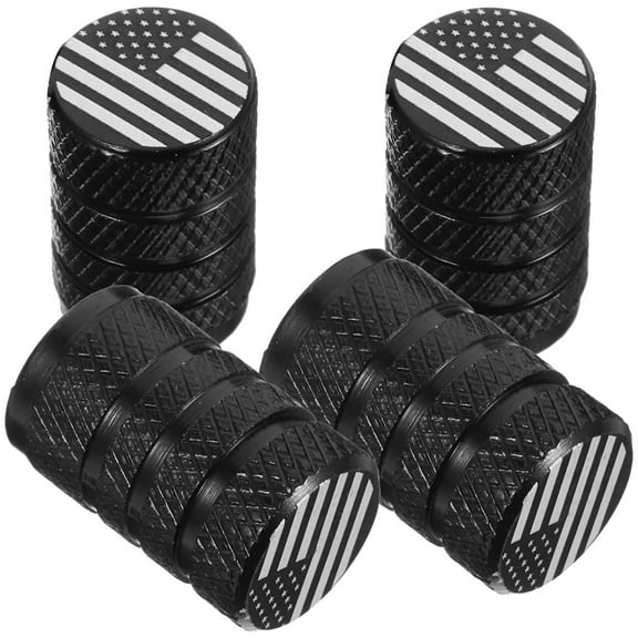 unbranded 4pcs Car Tire Valves Caps Vehicle Air Nozzle Covers American Flag Pattern Tire Stem Caps