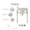 thumbnail image 2 of Water Creation 30 In. W. Single Wash Stand, P-Trap, Carrara White Marble Countertop, 2 of 8
