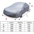 thumbnail image 5 of Housse de Voiture Universelle Housse Imperméable pour Véhicule Housse de Protection Auto Housse Imperméable Résistante au Soleil Neige Poussière Pluie, 5 of 5