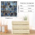 thumbnail image 6 of Yayeee 6 Pack Kitchen Dish Cloths Set for Washing Soft Drying Absorbent Microfiber Towels, Elegant Hexagon Pattern, 6 of 9