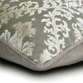 thumbnail image 2 of The HomeCentric Sofa Cushion Cover, Grey Pack of 2, 26x26 inch (65x65 cm) Throw Pillows, Silk Crystals & Damask Throw Pillows For Couch, Abstract Pattern Victorian Style Easter - Ardent, 2 of 3