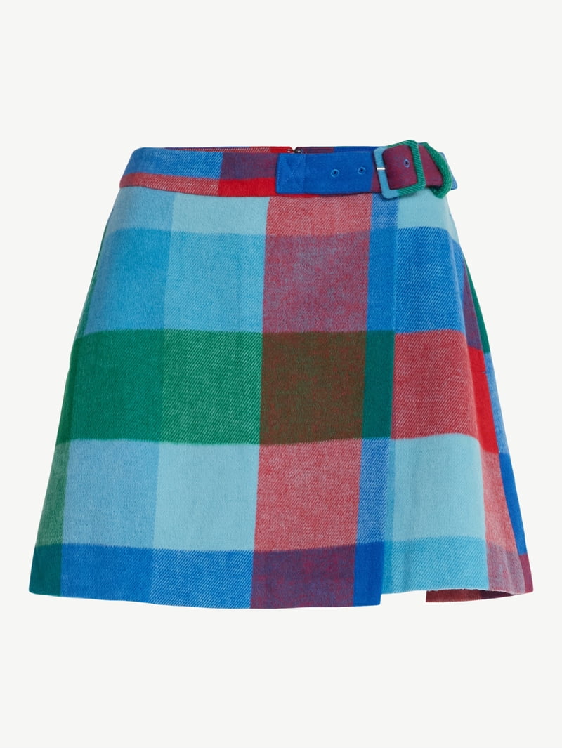 COURRÈGES - Appliquéd coated cotton-blend mini skirt