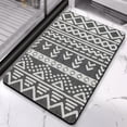 thumbnail image 2 of Enhance Your Bathroom with our Non-Slip 20x32in Tribal Style Bath Rug Runner - Soft Luxury Microfiber, Machine-Washable Bathroom Rugs for Tub and Shower. Transform Your Bathroom Today!, 2 of 5