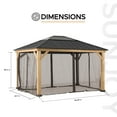 thumbnail image 3 of Sunjoy Universal Mosquito Netting for 13 ft. × 15 ft. Wood-Framed Gazebos, 3 of 5