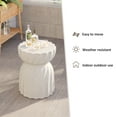 thumbnail image 5 of VENTOPYR Outdoor Concrete Side Table,Lightweight 18.7" H Accent Table in Graphite White for Patio, 5 of 7