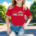 thumbnail image 4 of Boys & Girls Crew Neck Short Sleeve T-Shirts,Comfortable Breathable Casual Tops for Daily Back-to-School Outfits, 4 of 4