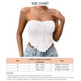 thumbnail image 5 of Top cruzado sin mangas, top cruzado con cuello halter y volantes para mujer Top cruzado con cuello halter Instalación sin esfuerzo, 5 of 5