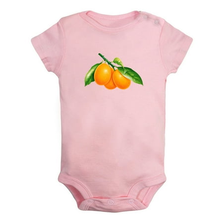 

Fruit Orange Image Print Rompers For Babies Newborn Baby Unisex Bodysuits Infant Jumpsuits Toddler 0-24 Months Kids One-Piece Oufits (Pink 18-24 Months)