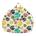 thumbnail image 1 of Animal Print beanbag Chair Soft Teens Paw print, 1 of 8