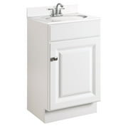 Design House 597112 Wyndham 18 Inch Unassembled 1-Door Vanity without Top, White
