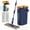 Navy Blue, variant on Eurhowing Flat Floor Mop and Bucket Set, Hands-Free Wringing Mop with 2 Washable Microfiber Pads, Flat Mop for Tile, Hardwood, Laminate Floors, Navy Blue