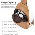 thumbnail image 2 of Sling Bag for Women Vegan Leather Fanny Pack Crossbody Bags Chest Bag for Women, 2 of 7