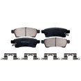 thumbnail image 6 of Detroit Axle - Brake Kit for 2005-2019 Nissan Frontier 2009-2012 Suzuki Equator, Drilled Disc Brake Rotors Ceramic Brake Pads 2010 2011: 11.14" Front and 11.26" Rear Rotor, 6 of 8