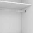 thumbnail image 4 of Newboti Furniture 3-Door Shutter Wardrobe with shelves, White 52382, 4 of 16