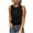 Black, variant on Tank Tops for Women Casual Tanks Sleeveless Buttons Solid Round Neck Pullover Vest Blouse Tops