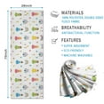 thumbnail image 2 of Colorful Princess Castle Pattern Hot Yoga Mat Towel Non Slip for Hot Yoga - Quick-Drying Yoga Mat Cover with 4 Corner Pockets with Travel Bag - Hot Yoga Towel Non Slip 74"x26", 2 of 6