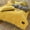Lemon Yellow, variant on Type A facecloth sheet and coverlet 2.0m bedspread (violet)