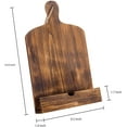 thumbnail image 2 of MyGift Rustic Cutting Board Style Cookbook Stand Holder, Brown Wood, 2 of 7