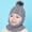 Grey, variant on Warm Knit Winter Hat and Scarf Set for Toddlers with Ear and Hood for Boys and Girls Trendy Hat Cute Travel Golf Sports Sun Hats Accessories