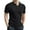 Black, variant on Men's Striped Colorblock Golf Polo Shirt Short Sleeve Moisture Wicking Office Workwear Tennis Top