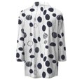 thumbnail image 5 of Fiudx Liquidación de Ahorros de Verano Blusa Informal de Manga 3/4 con Botones y Estampado de Cuello para Mujer, 5 of 5