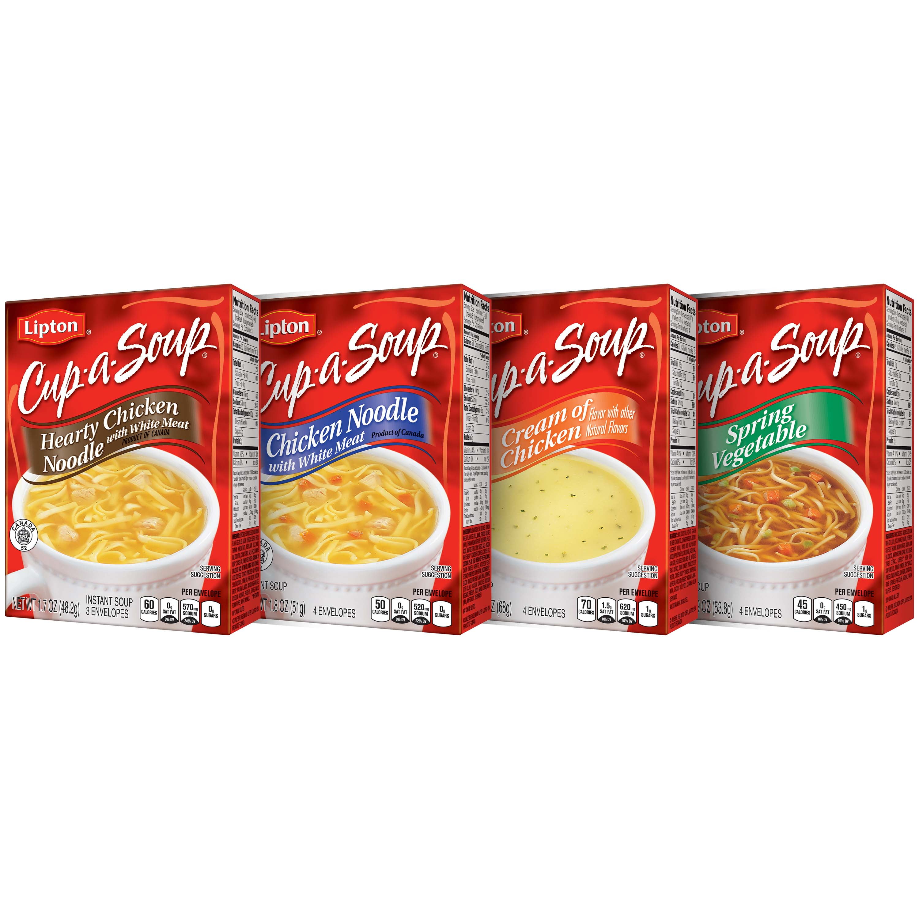 Lipton Cup-a-Soup Chicken Noodle, 1.8 oz, 4 Pack